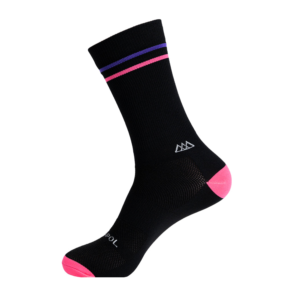 Socks Ln Negro Rosa